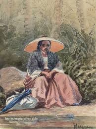 Wanita Jawa Sekitar 1900 Lukisan Indonesia