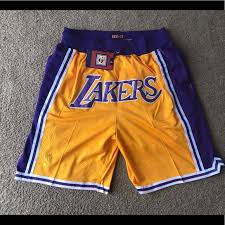 Get all the top lakers mens gear for all your favorite basketball fans. Nba Shorts Just Don Nba Los Angeles Lakers Shorts Xl Poshmark