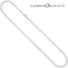 Halskette Kette 925 Sterling Silber Rhodiniert 60 Cm Silberkette Kara