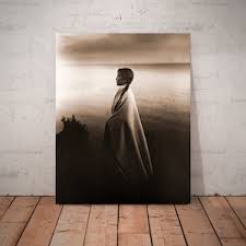 Morning Star Woman by Betty Albert 16x22 Cree Indian Native American Woman  Lake Beaded Flowers Feathers Framed Art Print Picture