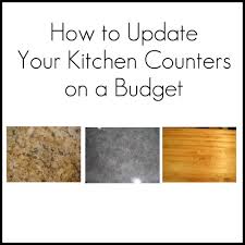 updating your kitchen counters on a budget