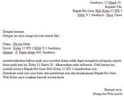 Padahal, dalam pembuatan surat izin sakit terdapat beberapa susunan yang menjadikan surat itu resmi. Contoh Surat Izin Sakit Guru Kepada Kepala Sekolah Guru Global Image