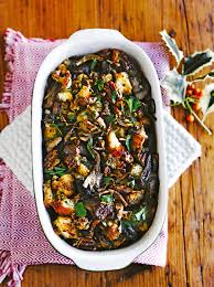 Roasted eggplant and brown rice bowl with turmeric tahini. Christmas Dinner Trimmings Jamie Oliver Christmas Recipes Christmas Jamie Oliver