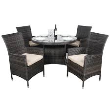 By modway (21) $ 177 25. Hot Sale 4 Seat Outdoor Furniture Round Patio Rattan Wicker Dining Table Chairs Garden Set Buy Wicker Rattan Outdoor Luxury Dining Table Set Chairs Dining Set Wicker Outdoor Wicker Dining Table Set Product