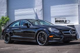 Black Mercedes Cls Class Turned Into Stylish Beast With Strasse Wheels Mercedes Cls Class Mercedes Cls Mercedes