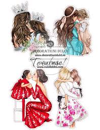 20 imagini gratuite de martisor. Imagine Comestibila Mama Si Fetita