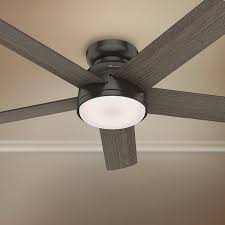 The biggest advantage to having a hugger ceiling fan is that you can still maintain seven feet between the ceiling fan and the floor with this type of ceiling fan. 54 Hunter Romulus Wifi Noble Bronze Led Hugger Ceiling Fan 80j55 Lamps Plus