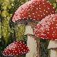 Alcohol Ink on Tile: Amanita Mushrooms event image
