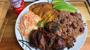 Let S Cook With Me Oven Jerk Chicken Rice Peas Coleslaw Plantains Terri Ann S Kitchen Jerk Chicken Jerk Chicken And Rice Chicken Rice And Peas