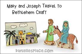 Joseph And Mary Travel To Bethlehem Bible Craft For Kids Christmas Sunday School Preschool Christmas Bible School Crafts