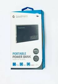 Storage case for battery charger move power bank mobile phone earbuds camera mp3. Goodmans Portable Power Bank 4000mah Iphone Android Ipad Tablet Gunstig Kaufen Ebay