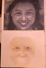 How to mix colors to make blond hair color for painting a dog?