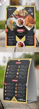 How do you make a food tent card? Restaurant Menu Table Tent Card Psd Template Psdfreebies Com