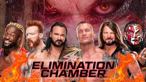 # elimination chamber match for a wwe universal championship match later that night * jey uso vs. Zid6y4 H 9jbsm