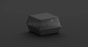 Download Blank Black Burger Box Mockup Side View 3d Rendering Stock Illustration Illustration Of Burger Carboard 153191116