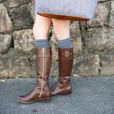 Michael Kors Black And Brown Riding Boots Dark Brown Michael Kors Riding Boots W Gold Logo Riding Boots Boots Michael Kors Shoes Heels