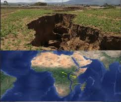 Africa splitting into two continents slowly