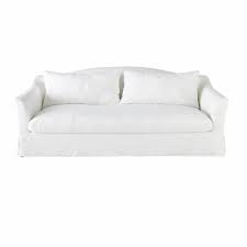 4 Sitzer Sofa Mit Bezug Aus Gewaschenem Leinen Weiss Anaelle Canape 4 Places Canape Canape Lit
