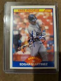 4.5 out of 5 stars 2. Edgar Martinez Signed Autographed 1989 Rookie Card Score Mariners Ebay