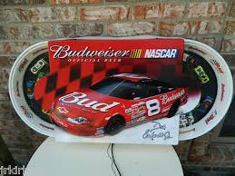 Dale Earnhardt Jr. Nascar Budweiser Wall Motion Light Rotating Race Track  Light