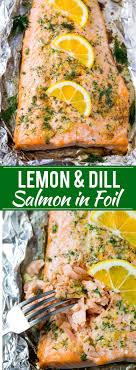 Salmon In Foil With Lemon And Dill Dinner At The Zoo