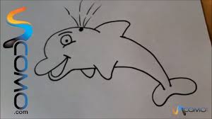 Dibujos animados faciles de dibujar. Como Dibujar Un Delfin De Dibujo Animado