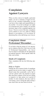 Maybe you would like to learn more about one of these? Complaints Against Lawyers Pdf Free Download