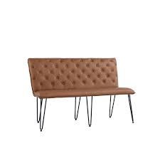 Diy dining benches are also great in case you have an outdoor dining table. Small Tan Dining Bench With Studded Back Furniture123