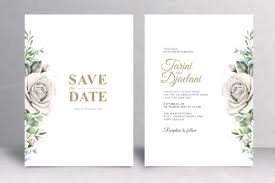 Try out this cute home decor idea with my free svg file, download link below! Minimal Floral Wedding Invitation Card Graphic By Stwstudio Creative Fabrica