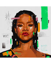 Badgyal Riri Big Wall Decor Tupac Art Album Art Riri