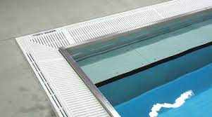 The overflow trough removes dirty water from the swimming pool, while the supply tube returns filtered and sanitized water. Stainless Steel Pool Gutters Natare Corporation Lap Pool Designs Pool Designs Gutter Design