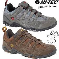 Details About Mens Hi Tec Leather Walking Hiking Trainers Trekking Boots Running Shoes Size