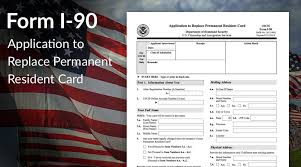 Green Card Renewal Form I 90 Filing Fee Immigration