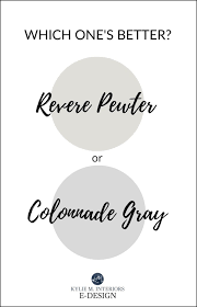 The color works well with the modern farmhouse style design popularized by chip and joanna gaines. Paint Colour Review Colonnade Gray Vs Revere Pewter Kylie M Interiors