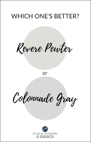 It looks as though the revere pewter goes with the warm toned couch which has a similar (color) look to the pb sectional (below). Paint Colour Review Colonnade Gray Vs Revere Pewter Kylie M Interiors