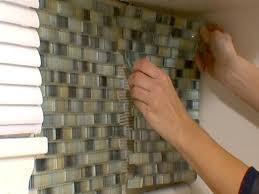 Step 5 Grout The Backsplash Diy Tile Backsplash Glass Mosaic Tile Backsplash Mosaic Tile Backsplash