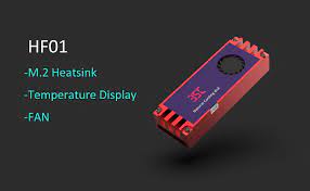 Glotrends M 2 Heatsink With Fan And Led Temperature Display Keep Nvme Ssd Under 40 Degrees Celcius Newegg Com