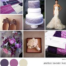 My Wedding Color Scheme Amethyst Lavender Ivory Anna Totten Renyer Wedding Colors Wedding Theme Colors Wedding Color Schemes