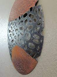 Round Metal Sculpture Made To Order Round Metal Wall Scrap Metal Art Metal Tree Wall Art Metal Tree