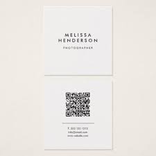 Let your business be anything but ordinary; Minimalist Modern Qr Code Square Business Card Zazzle Com Qr Code Business Card Marketing Business Card Square Business Cards