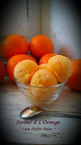 Sorbet A L Orange Recette Sorbet Recette Glace Sorbet