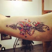There are several options that tattoo lovers can settle for including the full blown watercolor designs. 20 Awesome Compass Tattoo Ideas For Creative Juice