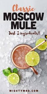 Classic Moscow Mule Recipe Classic Moscow Mule Diet Ginger Beer Easy Drinks To Make