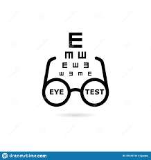 Black Eye Test Chart Icon Icon Or Logo Stock Illustration