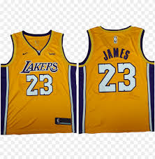 We can more easily find the images and logos you are looking for into an archive. Los Angeles Lakers Jersey Lebron Yellow Lakers Jersey Png Image With Transparent Background Toppng