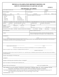 Throat check ups also come under a general health check up. Liberian Medical Form Fill Online Printable Fillable Blank Pdffiller