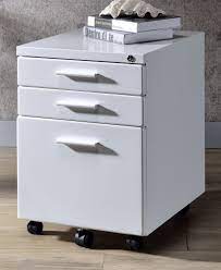 It is very nice filling cabinet. Peden White Metal 3 Drawer File Cabinet With Safety Lock By Acme