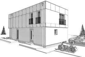 Modernes Design Elk Haus 132 Mit Flachdach Elk Fertighaus Hausbaudirekt Massivhaus Haus Flachdach