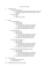 Use this accessible template to create professional looking report. Essay Outline Template In Word And Pdf Formats