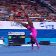 Simone biles is the first olympian and female athlete in history to get her own twitter emoji. Wogymnastika Simone Biles Amazing Floor Routine At Nanning S Qualification In Gif Amazing Gymnastics Tumbling Gymnastics Gymnastics Routines